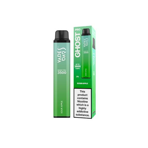 Vapes Bars Ghost Pro 3500 Puffs Disposable Vape (0% & 2% Nicotine)