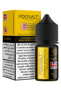 Marshmallow Man 3 Strawberry Marshmallow Fusion by PODSALT (Saltnic) - Vape Station