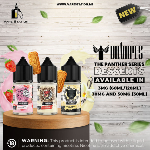 The Panther Series Desserts - Unicorn Strawberry Milk By DR. VAPES (Saltnic)