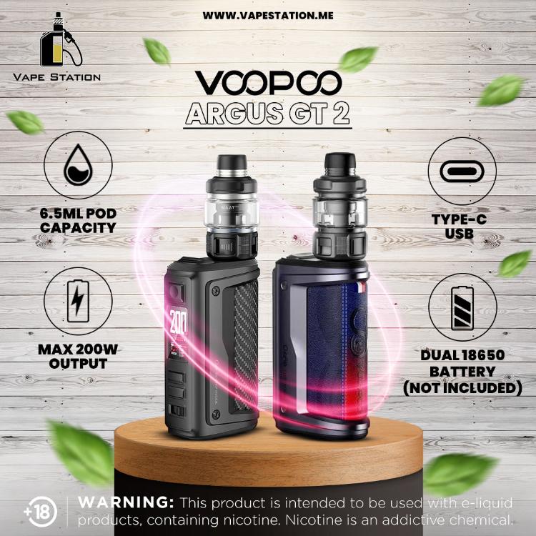 voopoo argus 18650 VOOPOO Argus X Pod Mod Kit 80W Single 18650 2Ml Pnp Pod, Litchi Leather &  Blue: Amazon.co.uk: Electronics & Photo main image 1