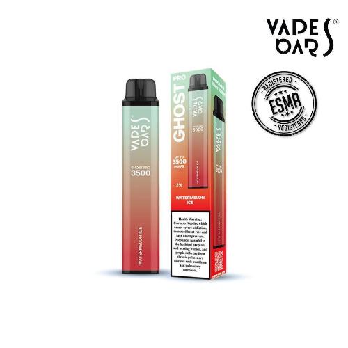 Vapes Bars Ghost Pro 3500 Puffs Disposable Vape (0% & 2% Nicotine)