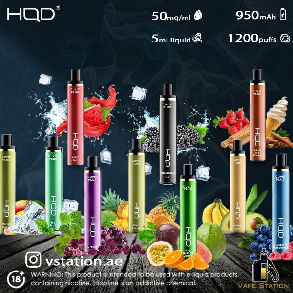 HQD Cuvie plus 1200 PUFFS Disposable Vape