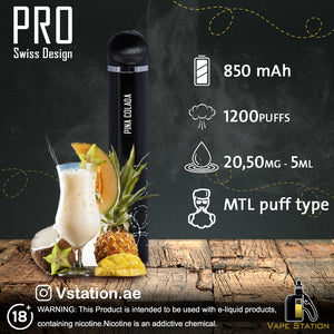 PRO Swiss Design 1200 Puffs Disposable Vape