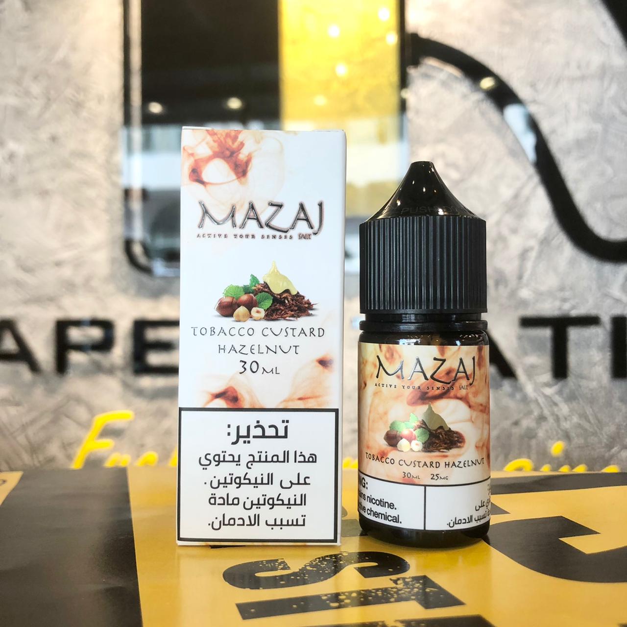 Tobacco Custard Hazelnut by MAZAJ (Saltnic)