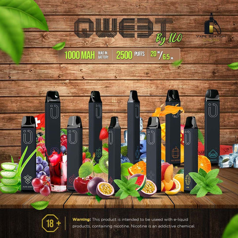 ILO QWEET Disposable Vape 2500 Puffs