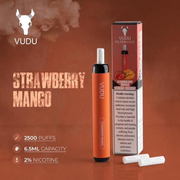 VUDU Filter Disposable 2500 Puffs (2% Nicotine) 20mg