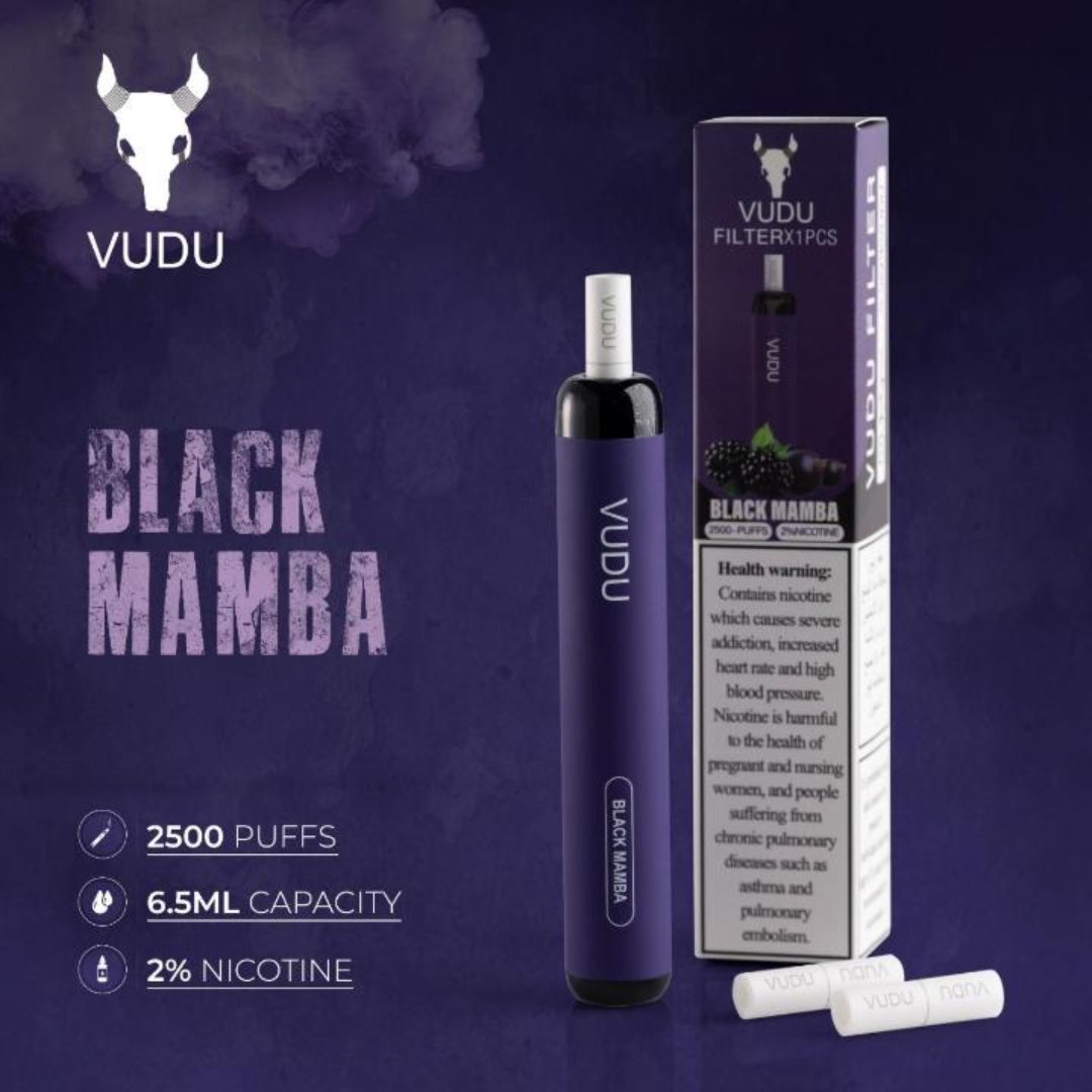 VUDU Filter Disposable 2500 Puffs (2% Nicotine) 20mg