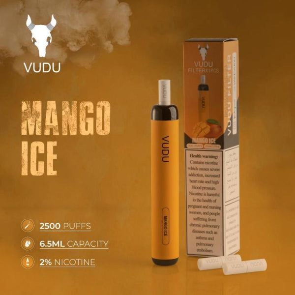 VUDU Filter Disposable 2500 Puffs (2% Nicotine) 20mg