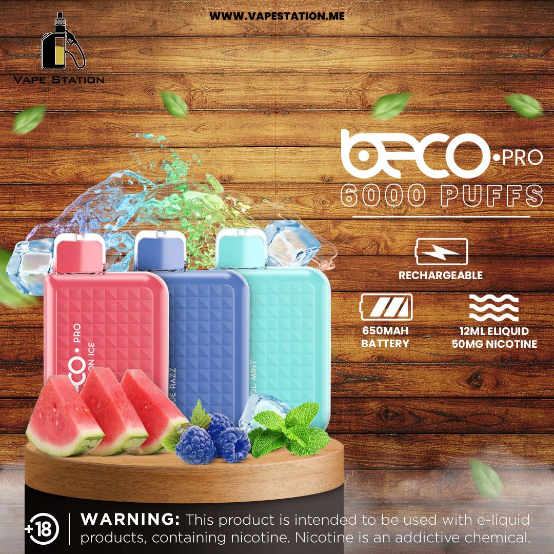 VAPTIO BECO PRO 6000 Rechargeable Disposable Vape 5%