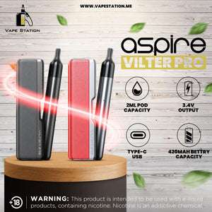 ASPIRE - Vilter PRO Pod Kit 1600mAh + 420mAh