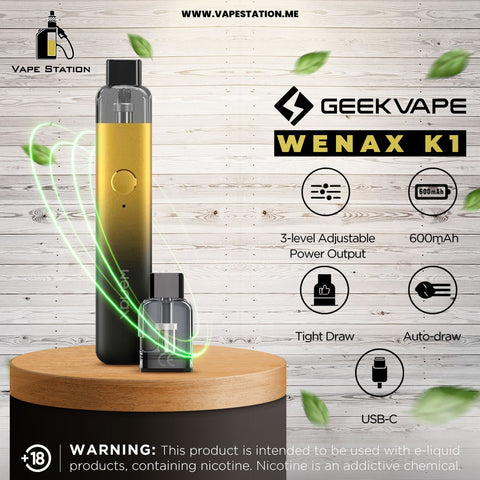 GeekVape Wenax K1 Pod System 600mAh Kit