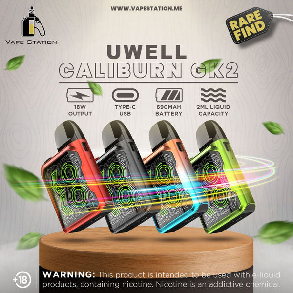 UWELL Caliburn GK2 Pod System Kit 690mAh