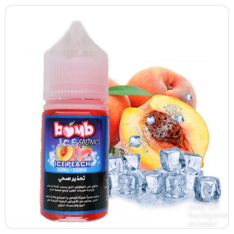 Peach Ice by BOMB E-LIQUID (Saltnic)