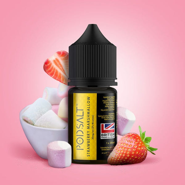 Marshmallow Man 3 Strawberry Marshmallow Fusion by PODSALT (Saltnic) - Vape Station