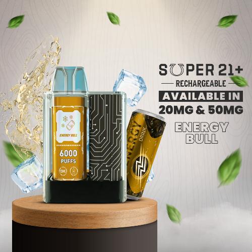 SUPER 21+ by YECOO 6000 Puffs Disposable Rechargeable