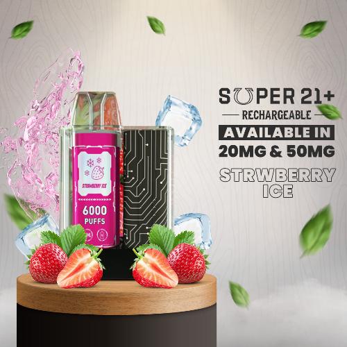 SUPER 21+ by YECOO 6000 Puffs Disposable Rechargeable